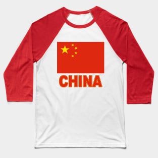 The Pride of China - Chinese National Flag Design Baseball T-Shirt